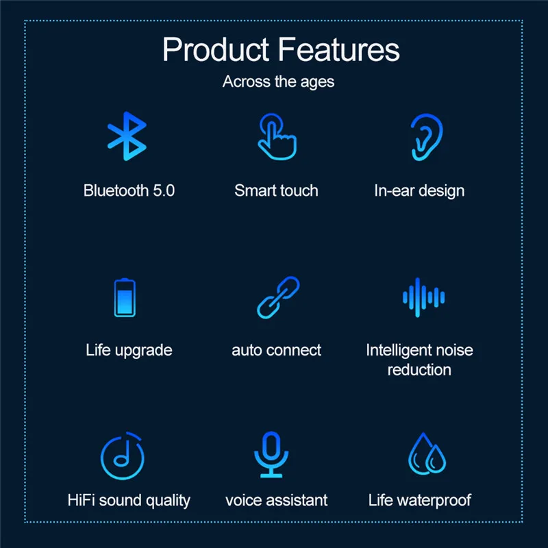 Фото Robotcube Bluetooth 5 0 наушники 8D стерео Беспроводной спортивные Водонепроницаемый Handsfree Robotcube Bluetooth 5 0 наушники 8D стерео Беспроводной спортивные Водонепроницаемый Handsfree