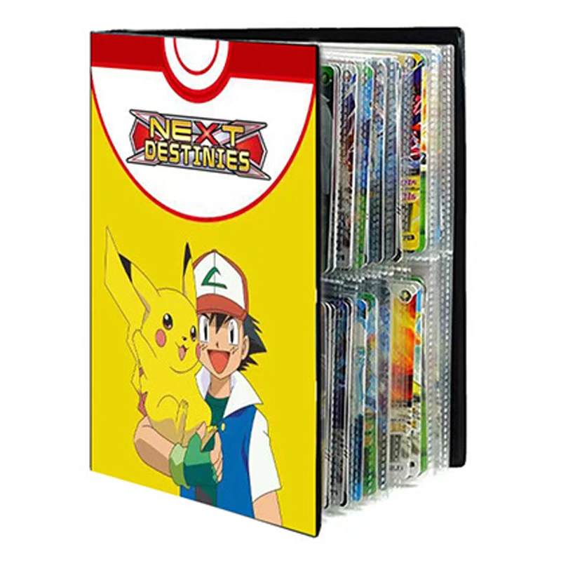 240Pcs Pokemon Cards Album Book Anime Characters Game Collection Binder Folder Loaded List Toys Card Holder for Children Gifts images - 6
