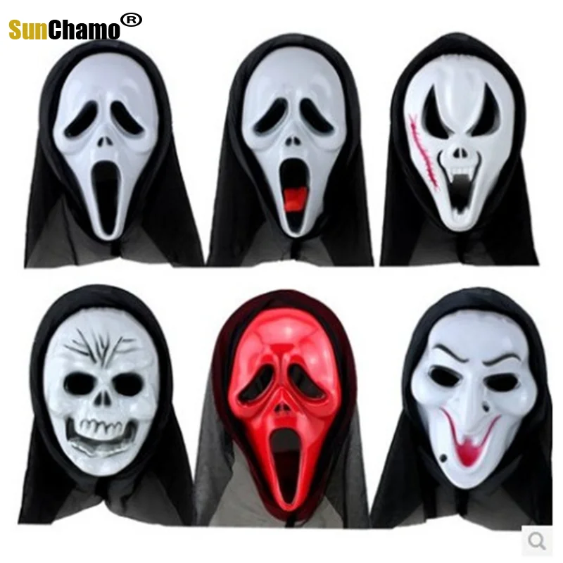 Украшение на Хэллоуин Маскарадные костюмы дневной страшный костюм маска дьявол