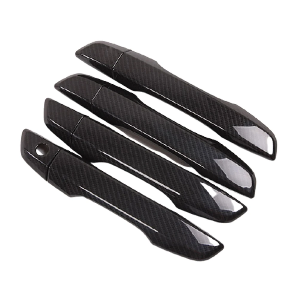 

4 шт., накладки на автомобильные ручки из углеродного волокна для Honda Civic 2016-2019