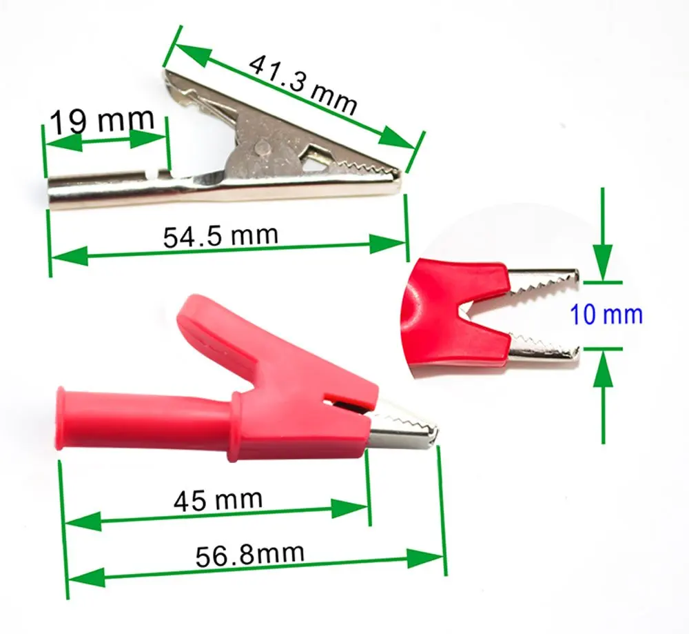 Электрический зажим типа Аллигатор сделай сам из металла 2 шт. 15 А для проверки