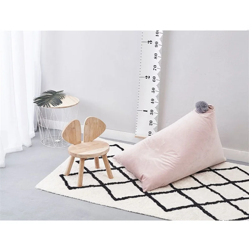 Handmade Baby Play Mat Diamond Classic Black White Plaid Carpet for Living Room Crawling Blanket Tapete Bebe Studio Props | Мать и