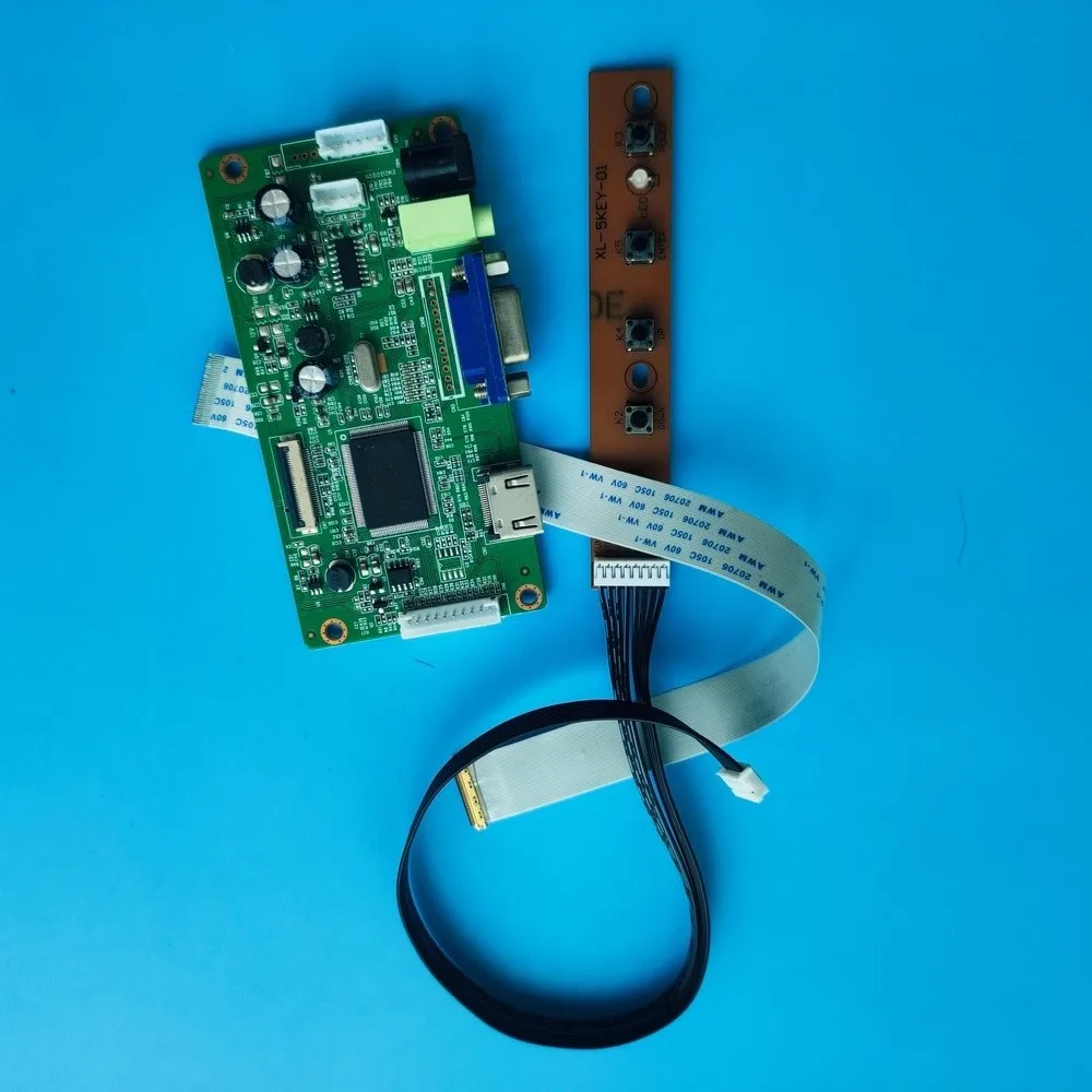 

Комплект платы контроллера для B156XTN01.0, 30 контактов, HDMI, для самостоятельной сборки, монитор VGA, светодиодный экран EDP, драйвер для ЖК-дисплея 15...