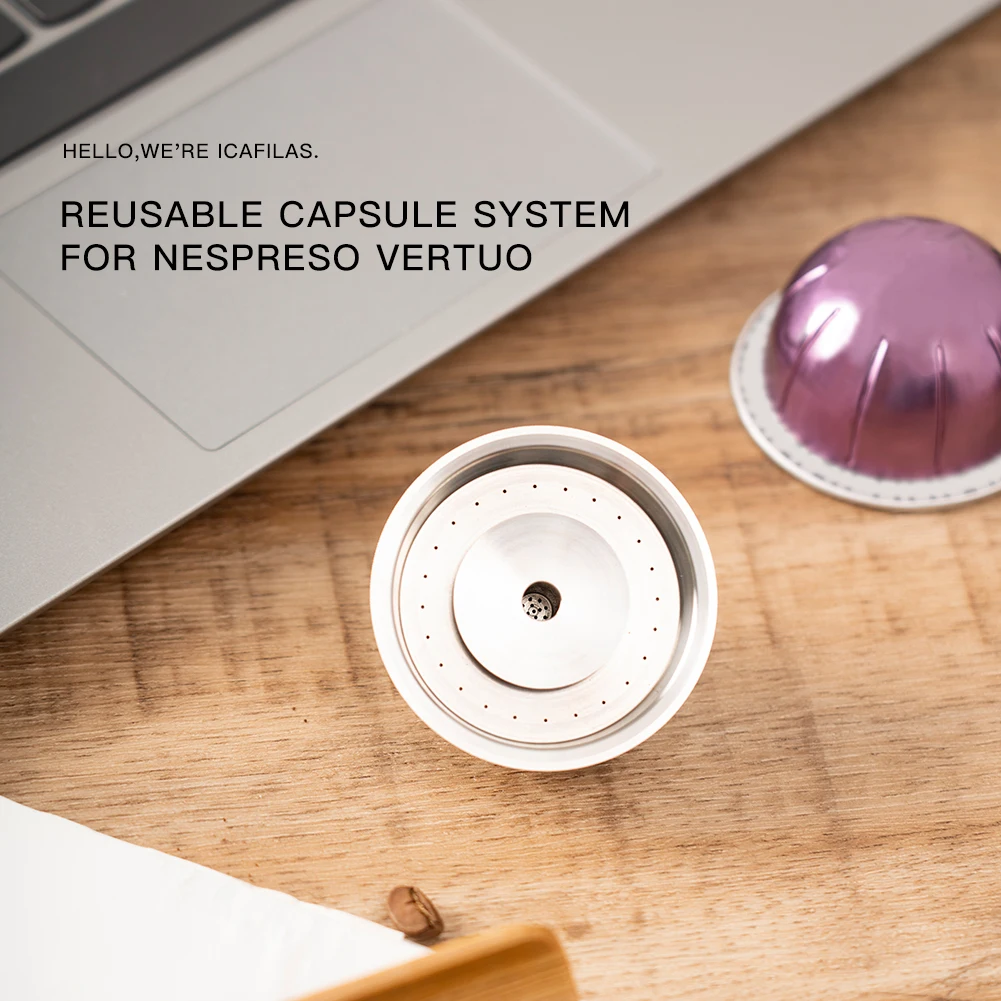 Многоразовая капсула RECAFIMIL для кофейного фильтра Nespresso Vertuo Next большая чашка | Дом