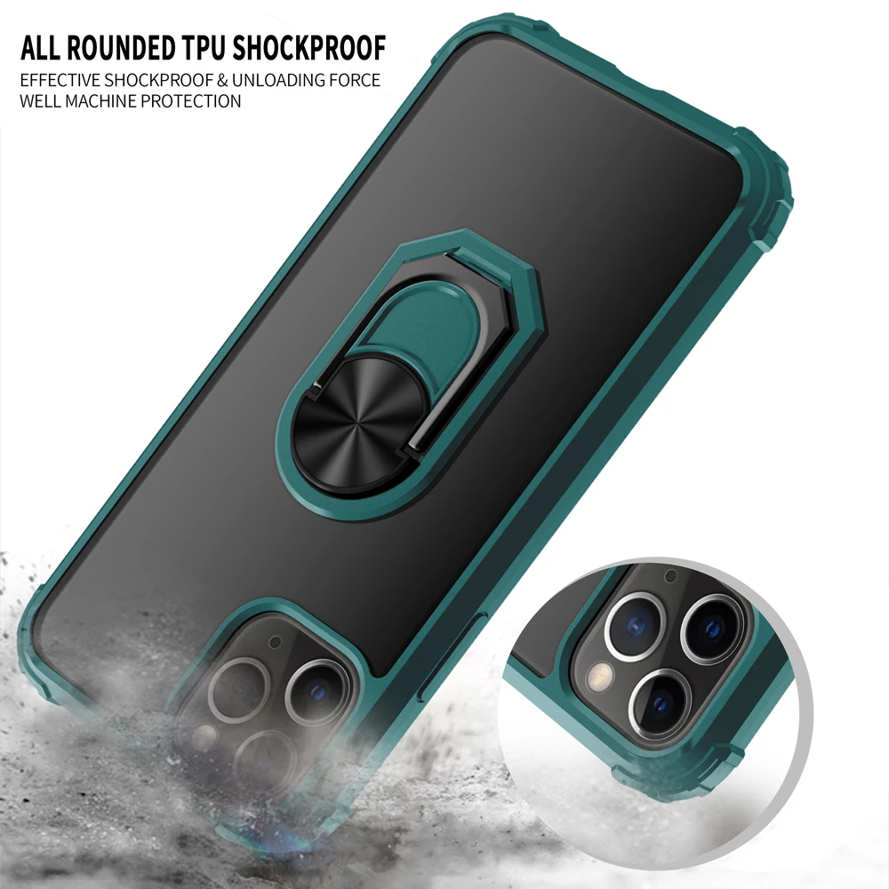 KEYSION модный ударопрочный чехол для iPhone 12 Pro Max силиконовый прозрачный кольцевой