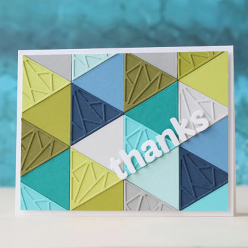 

New Dies For Triangle lace combination Metal Cutting Dies Embossing Scrapbooking Stencil Craft Cut Dies For DIY Card Handmade