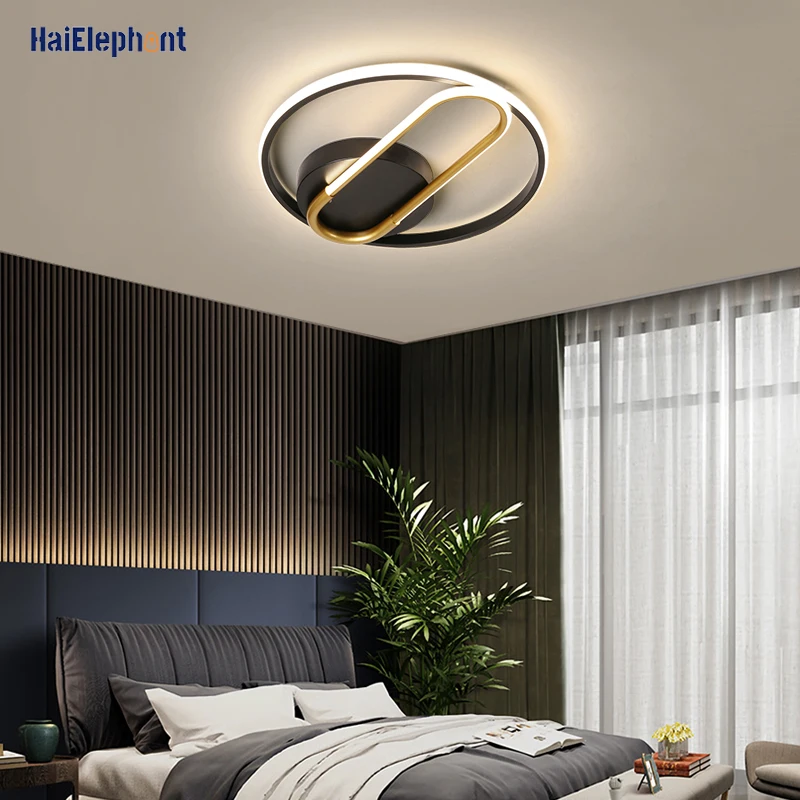 Nordic Round Modern Chandelier Lighting For Study Living Room Bedroom Led Lights Decorative Luminaire Lamps Fixtures AC 90-260V | Лампы и