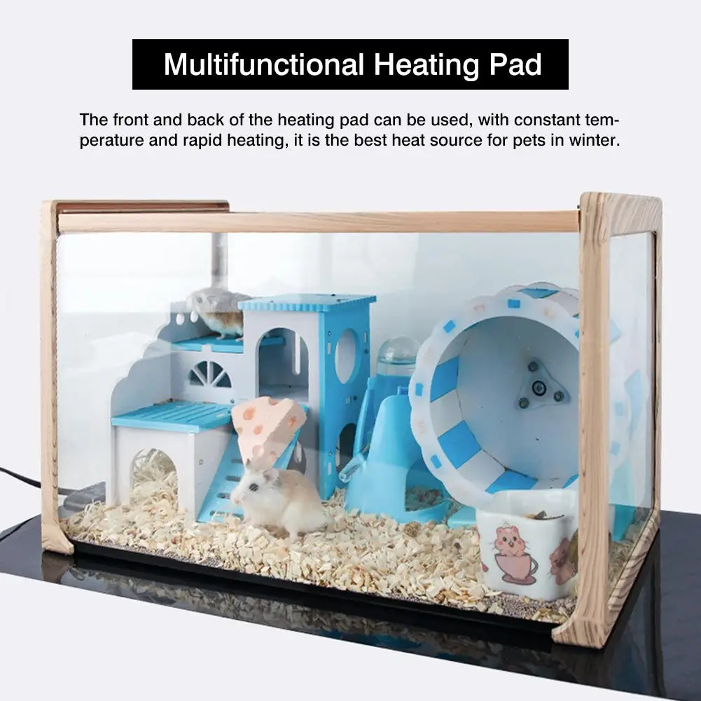 

12/60W Terrarium Reptiles Heat Mat Climbing Pet Heating Warm Pads Adjustable Temperature Controller Mats Reptiles Supplies