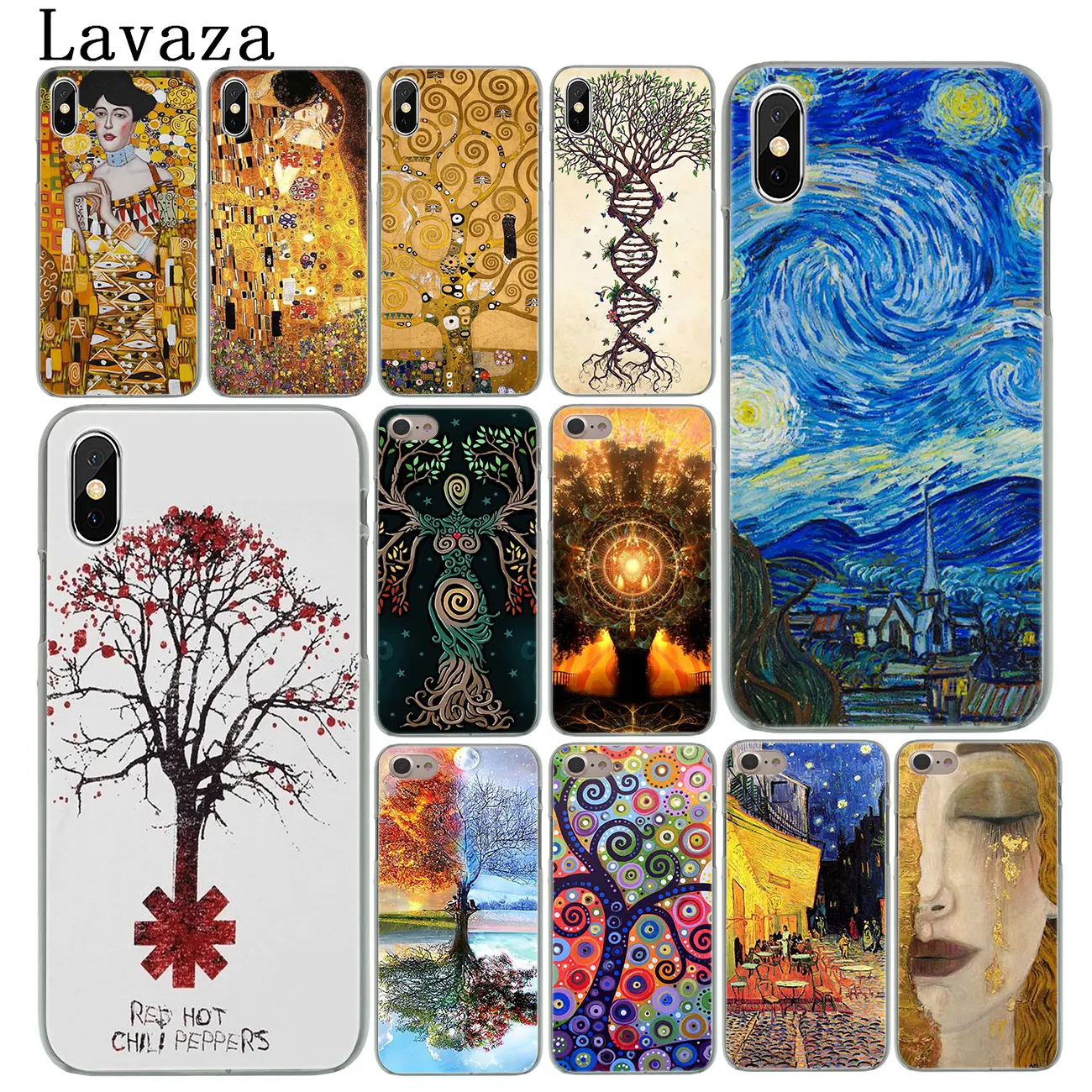 Чехол для телефона Lavaza Gustav Klimt Tree of Life с золотыми слезами и маслом iPhone XR X XS 11 Pro Max 10 7