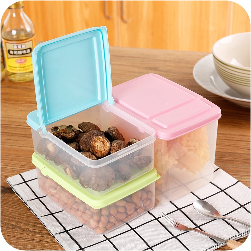 Прозрачная коробка для хранения пищевых продуктов маленькая пластиковая кухня