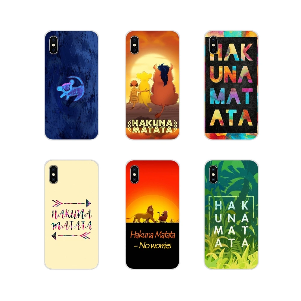 Аксессуары чехлы для телефонов Samsung A10 A30 A40 A50 A60 A70 M30 Galaxy Note 2 3 4 5 8 9 10 PLUS Hakuna Matata Lion