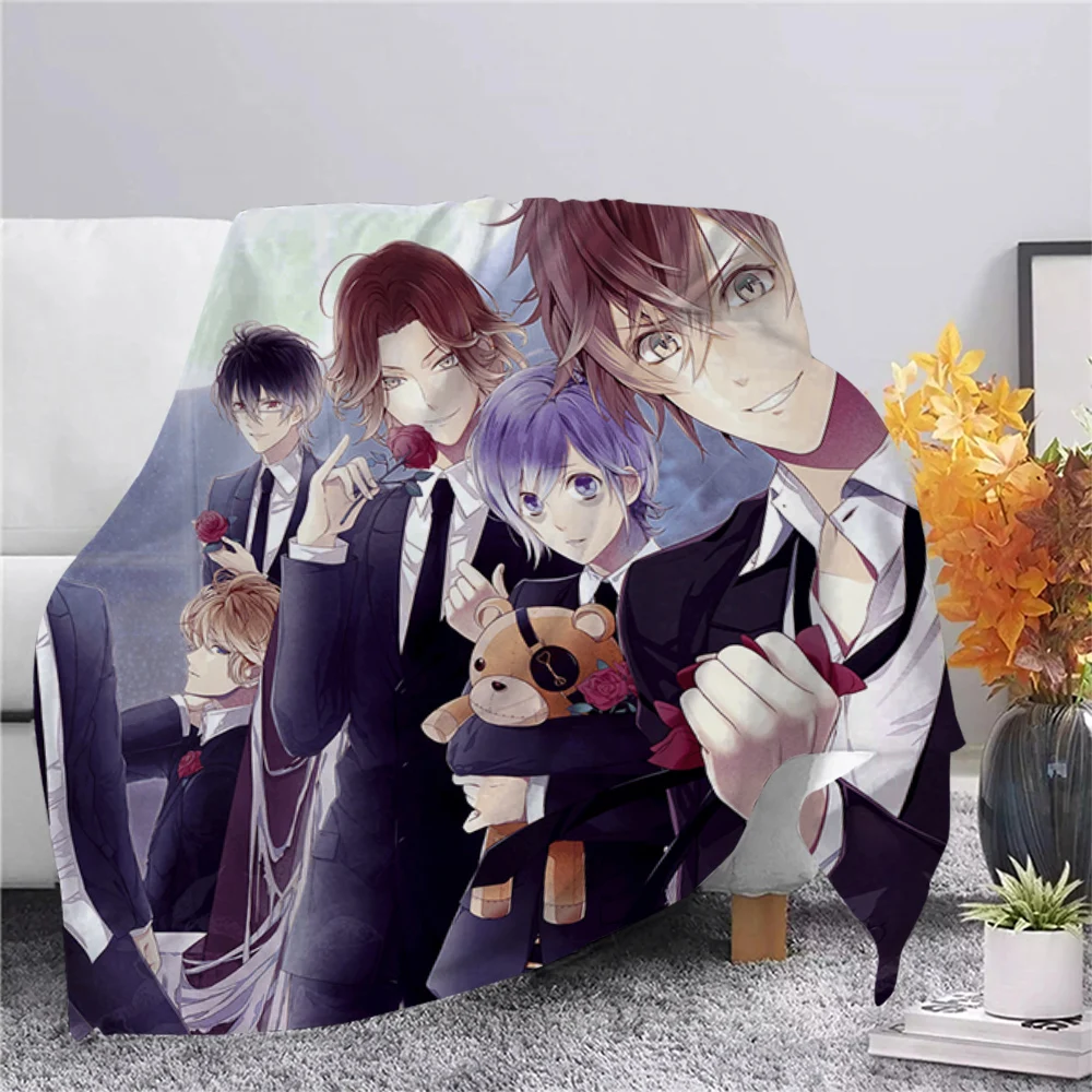 

Anime Diabolik Liebhaber Flanell Decke 3D Druck Traumhafte Stil Decke Teens Bettwäsche Sofa Reise Wandern Picknick Decken