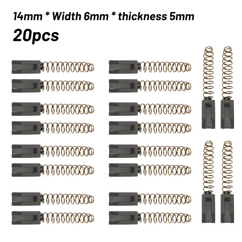 10Pairs Carbon Brush Air Carbon Brush For Triac S/PID Hot Air Welding plastic Welding Machine Motor 14mm * 6mm * 5mm