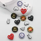 1 шт. Модный логотип обуви талисманы аксессуары Черный кот обуви украшения мультфильм Croc Jibz популярные украшения косплей подарок для детей и взрослых