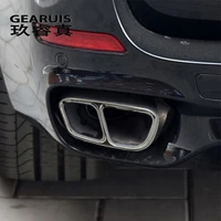 car styling for bmw x5 x6 f15 f16 exterior accessories auto tail throat exhaust pipe decoration covers sticker and decals trim