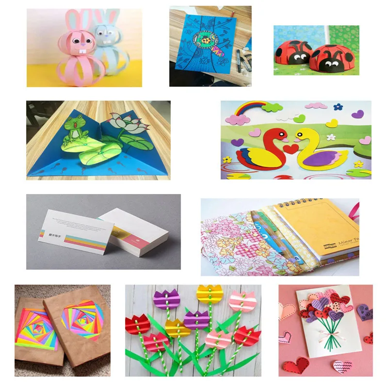 Плотный твердый картон формата А4 50 шт. для творчества режущая бумага оригами