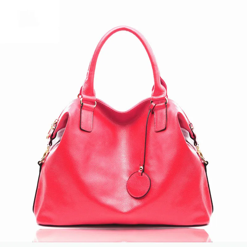 Fashion Split Leather Women Handbag Shoulder Bags Lady OL Big Tote Capacity Designer Brand Handbags