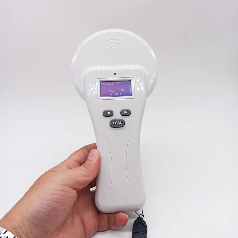 

134.2KHz Animal RFID Handheld EM4305 Ear Tag Collector Reader EMID FDX-B(ISO11784/85 Microchip Scanner With BT And USB