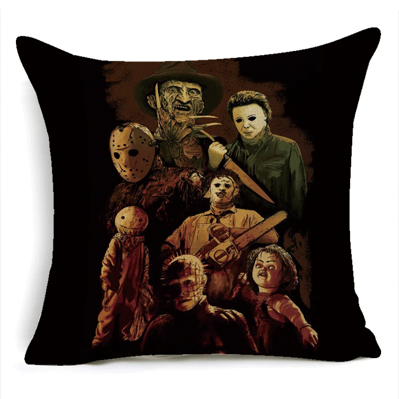 Ужасный клоун белье изысканный сидений Наволочка на подушку для стула Чехлы