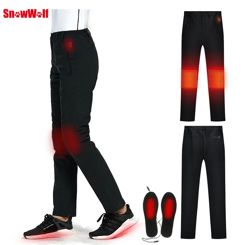 Men's Pants  Winter Hiking Trekking Fishing Riding Climbing Hunting  Trousers Battery Heated Pants Electric Heated Pants