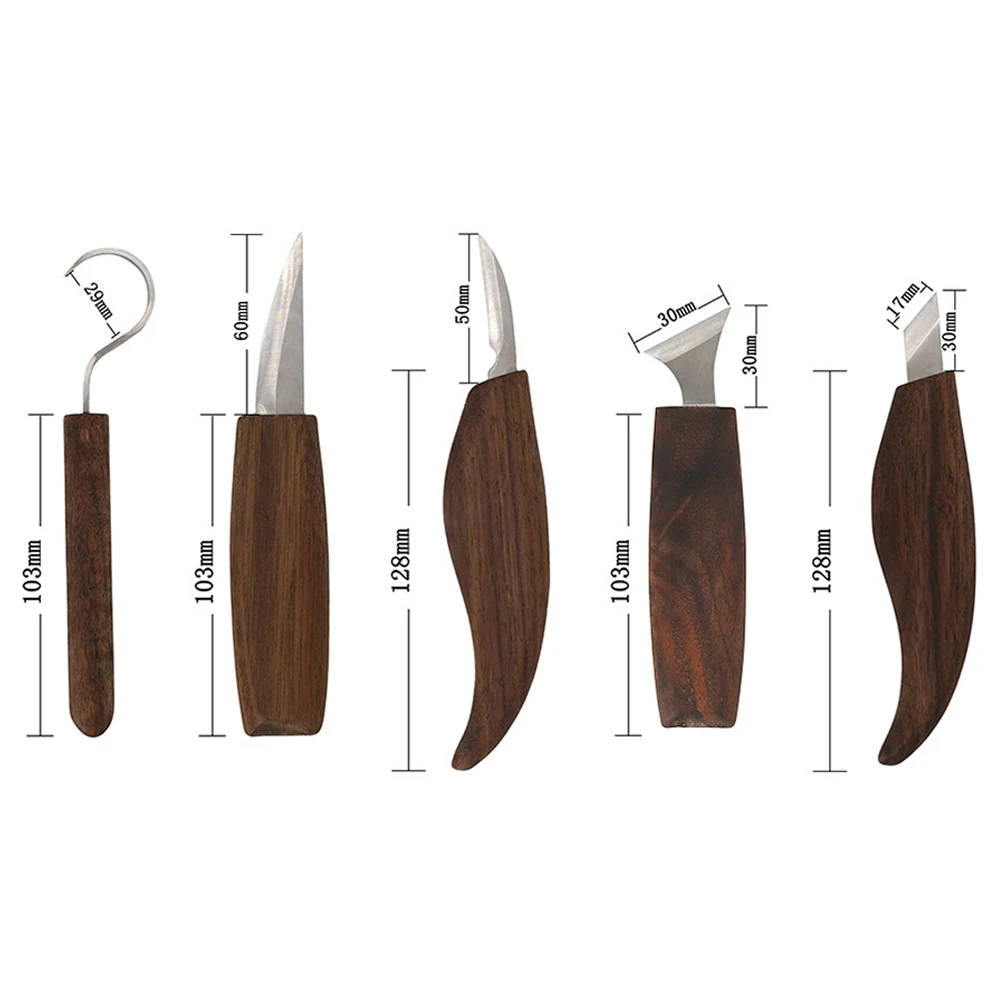 

Chisel Woodworking Cutter Hand Tool Set Wood Carving Knife DIY Peeling Woodcarving Sculptural Spoon Carving Cutter Carving Knife
