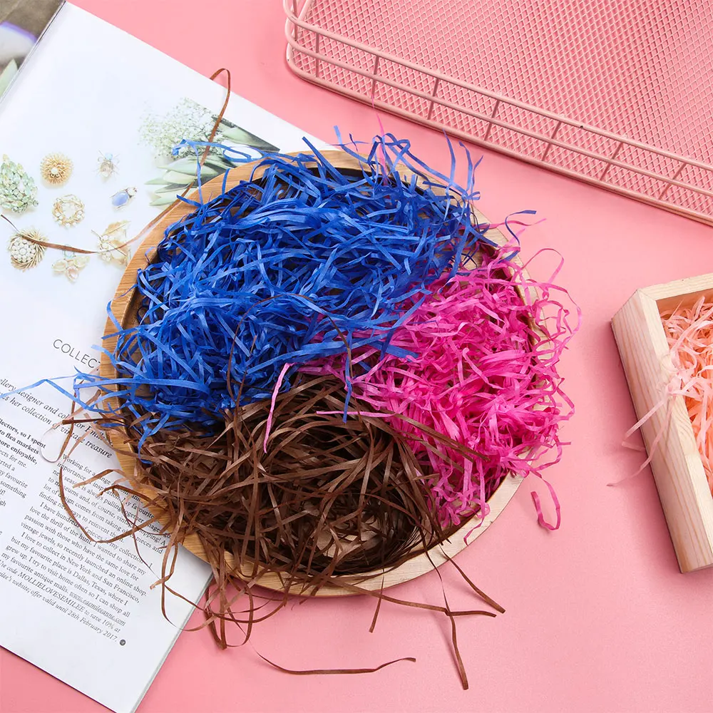 100 г рафии джутовая Свадебная вечеринка измельченная чернильная бумага конфетти