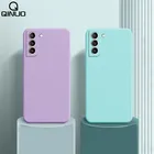 Квадратный силиконовый мягкий чехол для телефона Samsung Galaxy S21 S20 FE S10 E S9 S8 Plus A21S A31 A41 A51 A71 A32 A42 A52 A72