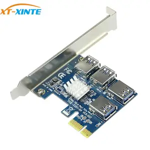 PCIe 1-4 PCI express 16X Слоты Riser Card PCI-E 1X к внешнему 4 PCI-e слот адаптер PCIe мультипликатор карты компьютера