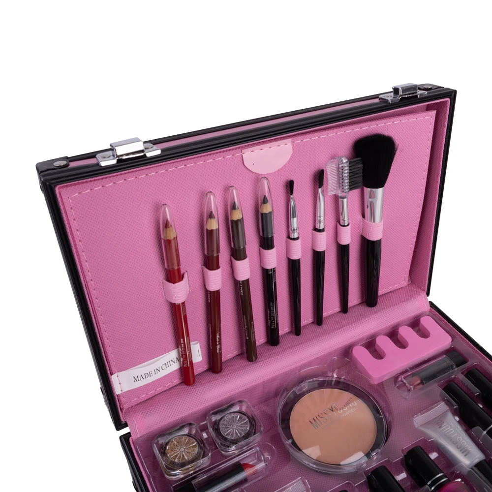 Makeup Set Box Professional Full Suitcase Kit Lipstick Brushes Of Cosmetic For Eyeshadow Palette | Красота и здоровье