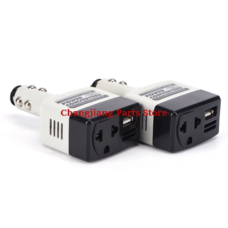 

Auto Charger 220V Mobile Charger Power with USB Adapter DC 12V to AC Converter