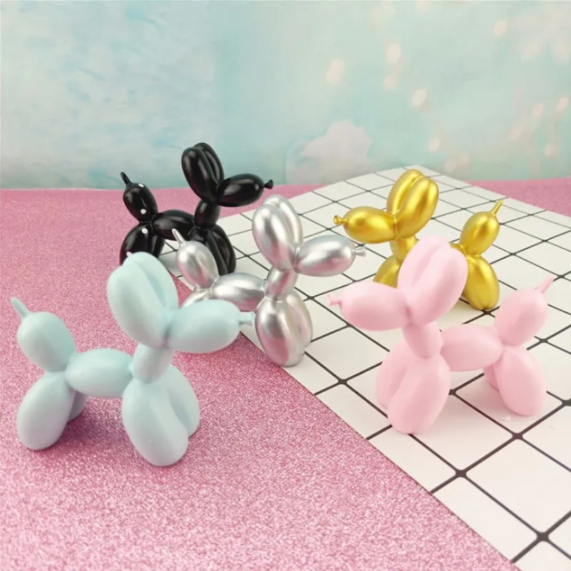 

Симпатичные Украшения для торта, воздушные шары, собаки, изделия из смолы, скульптура, подарки, модные украшения для выпечки торта, празднич...