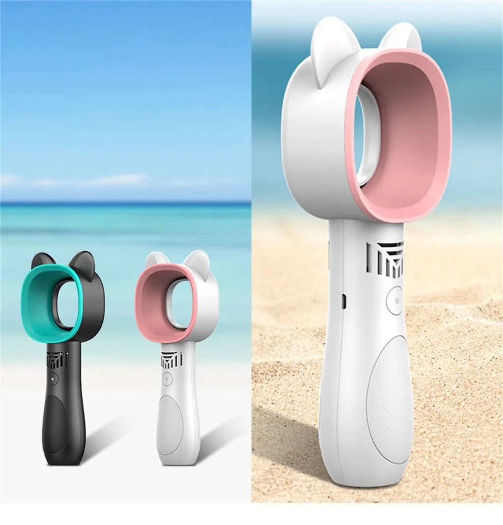 HIPERDEAL кулер 360 градусов милый кот Портативный Bladeless Ручной кулер USB кабель без лопастей удобный мини вентилятор 19Jul26
