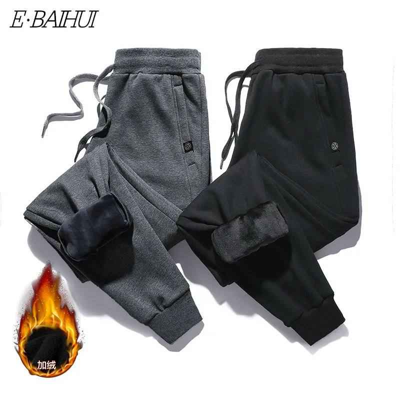 

2020 Thick Fleece Jogger Mens Pants Sports Cotton Trousers Male Winter Warm Velvet Sweatpants Harem Pencil Tracksuit Autumn 5XL