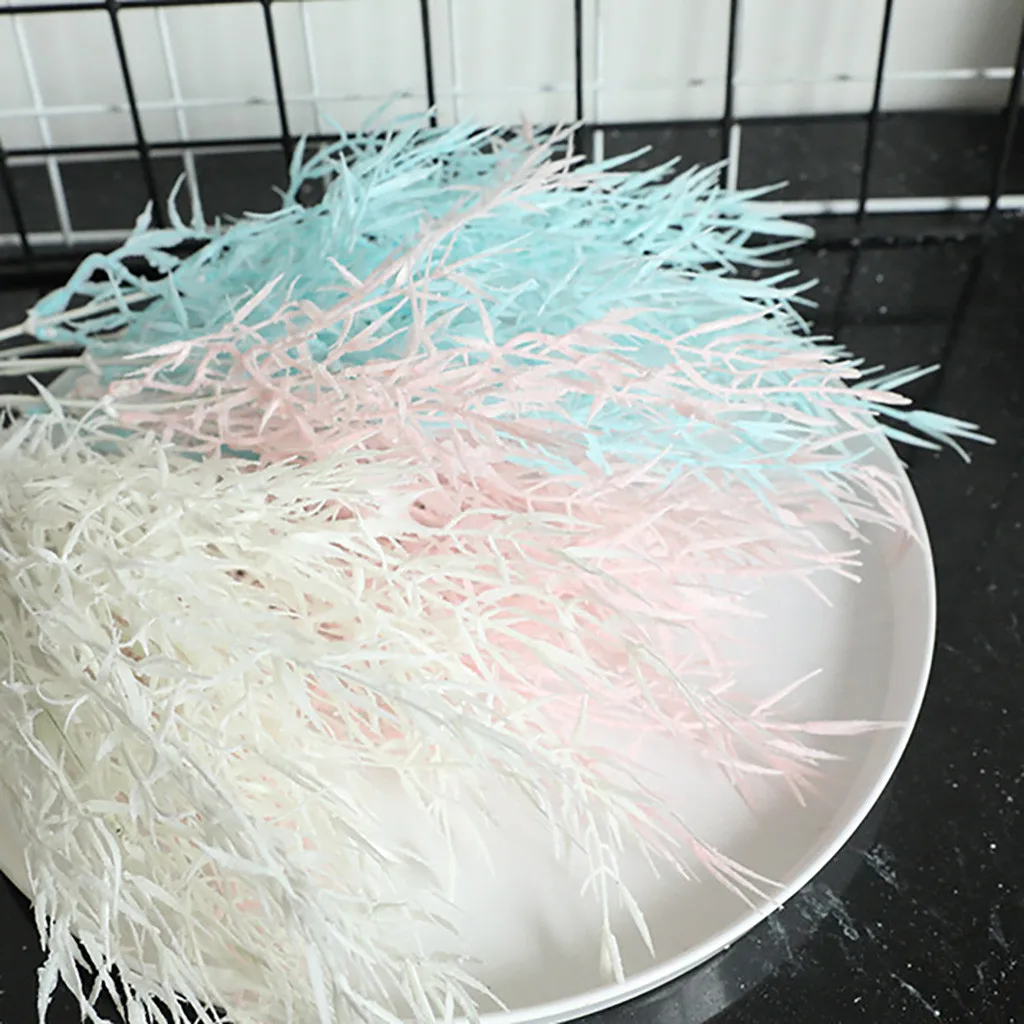 Тумана бамбук трава искусственные цветы для украшения Свадебный букет