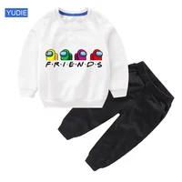 kids clothes set autumn toddler boy girl toppants sets game hoodies boy anime sweatshirt sets cartoon hoodie spring baby boy