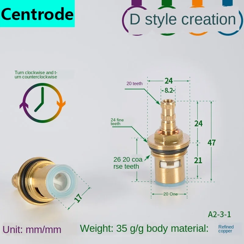 

Медный сердечник клапана для крана