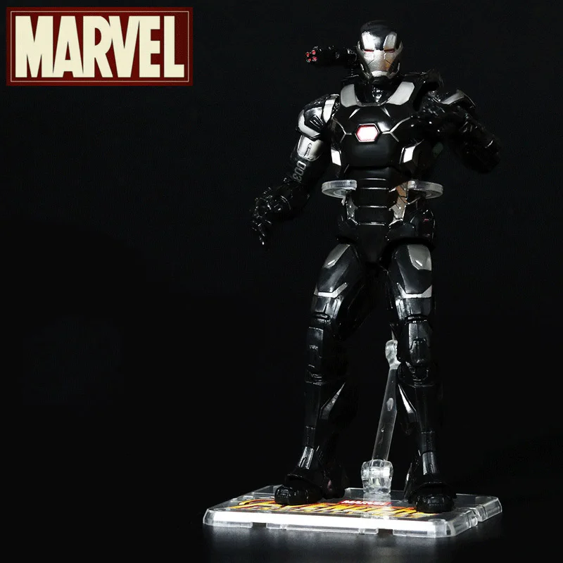 Marvel Мстители Фигурка Игрушка Железный человек паук Капитан Америка Тор военная машина сокол модель игрушки - Цвет: War Machine Base