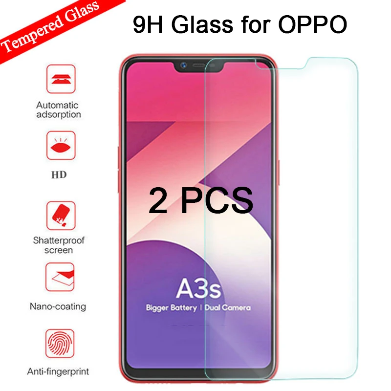 1/2 шт. Защитное стекло для Oppo A8 A7X A7 A5 2020 A5X A3 закаленное A31 A12e A12 A9X A9 HD жесткая