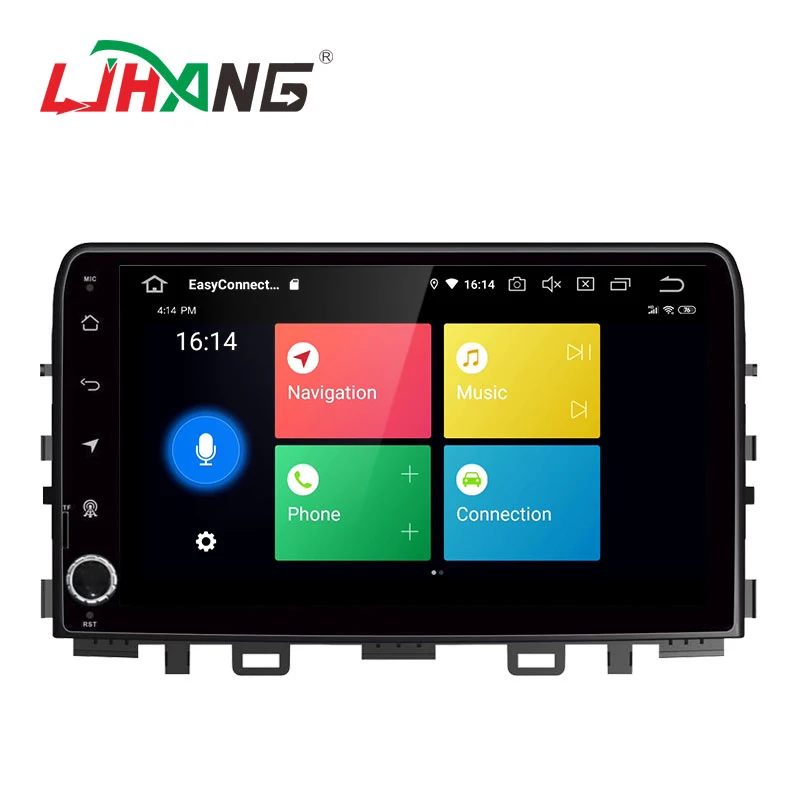 Автомобильный DVD плеер LJHANG IPS Android 10 для KIA RIO 2017 2018 WIFI мультимедийный GPS навигатор 2