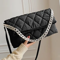 diamond flap crossbody bags 2021 quilted chain womens bag simple lattice female handbags pure color designer tote shoulder bags