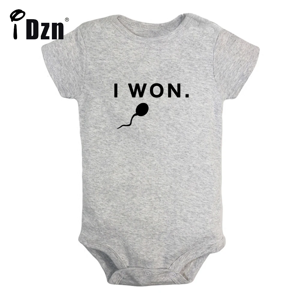 

I'm a swimming champion Cute Baby Bodysuit I Won the race Funny Printed Clothing Baby Boys Rompers Baby Short Sleeves Jumpsuit