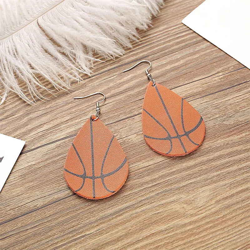 Cpop новые серьги из искусственной кожи с шариками капли воды кулон в виде