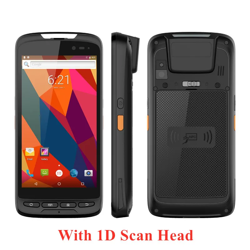 With 1D Scan head Mosthink M598 смартфон MT8735A четырехъядерный Android 8,1 мобильный телефон IP65 Водонепроницаемый QR лазерный 1D/2D сканер штрих-кода телефон nfc - Цвет: With 1D Scan head
