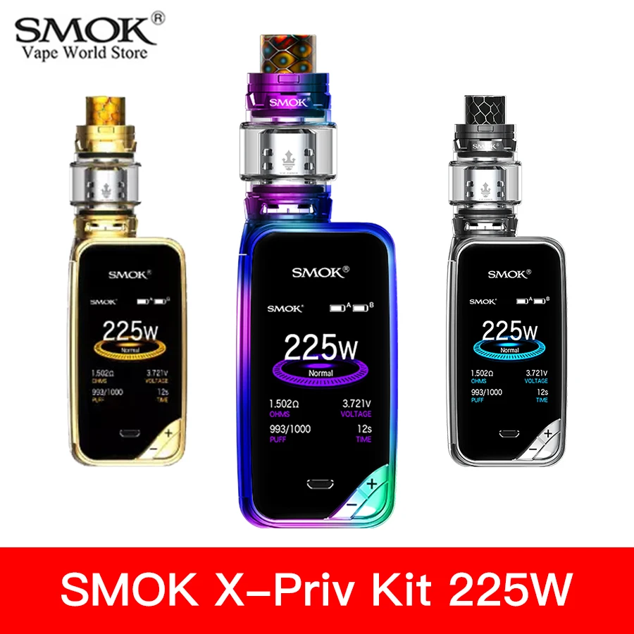 Электронная сигарета Smok X-priv Kit Vape Box MOD TFV12 Prince Tank Coil испаритель X PRIV Оригинал VS MAG KIT S9112