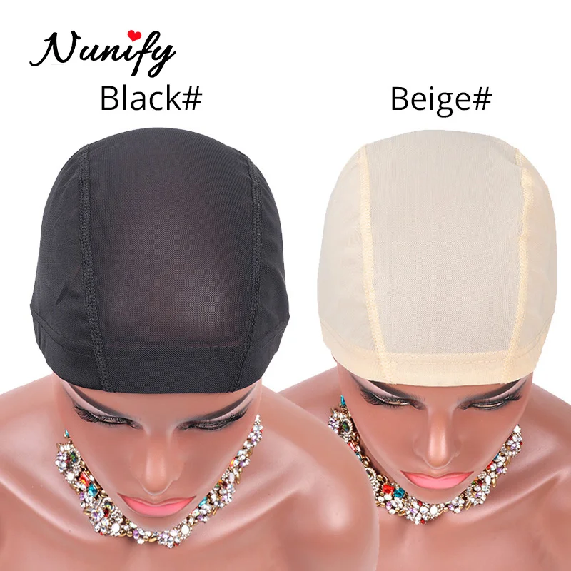 Nunify 6 шт./лот черный купол васильки парик шапки легче сшить в волосах