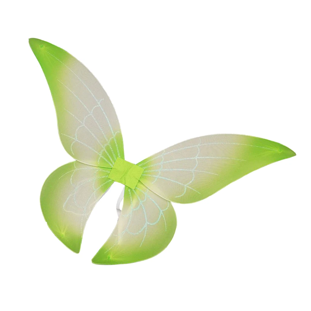 Зеленые крылья феи девушки ангела костюмы на Хэллоуин Детская ролевая игра