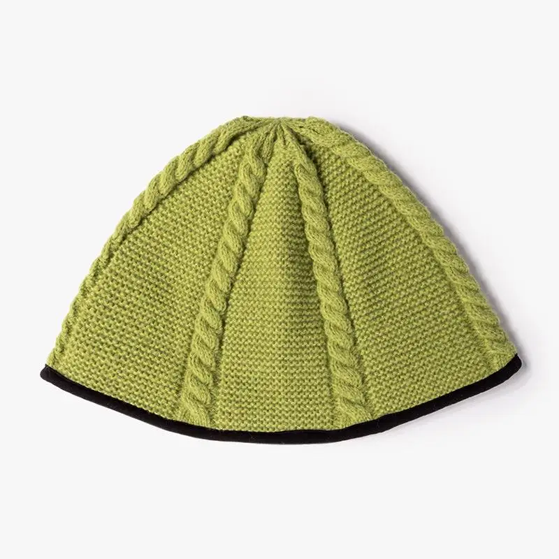 

LDSLYJR 2021 Осень-Зима Акриловая однотонная плотная вязаная шапка теплая шапка шапочки шапка облегающая шапка для женщин 74