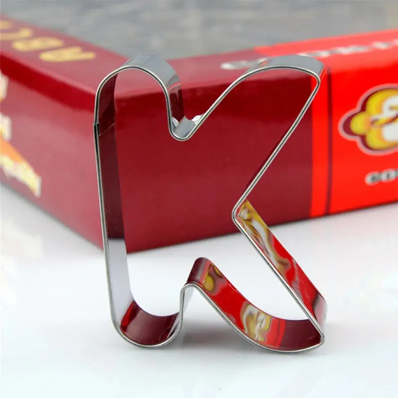 Большой размер 26 Английский алфавит набор резаков для печенья Подарочная