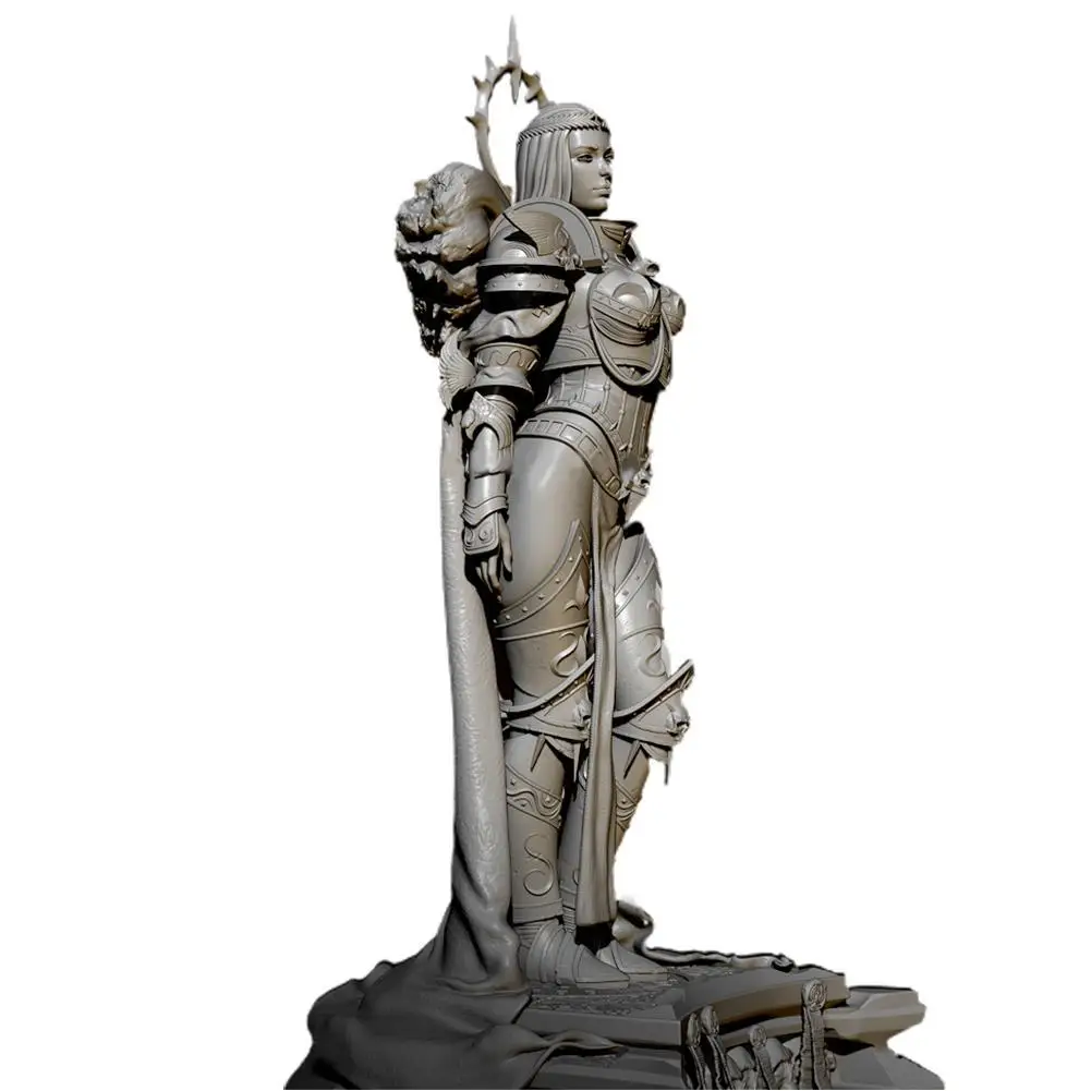 

Fidget Toys Resin Soldier White Mold Model Kits Figure Best Dark Mold Gift Toy DIY King Lady For Child Self-assembled