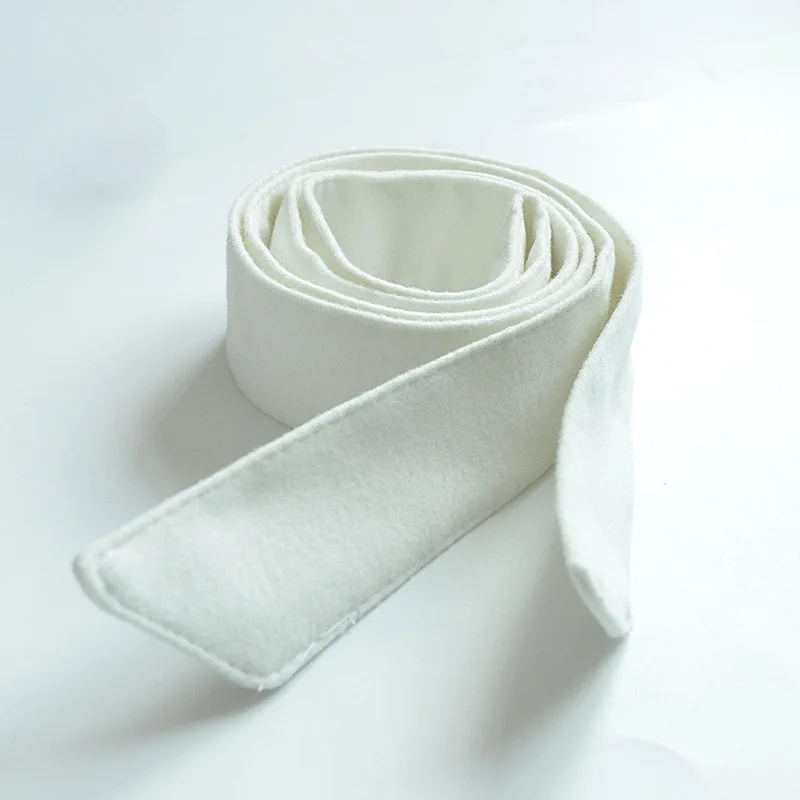 White Renie SEAN бархатные пояса для женщин, одноцветные, с бантом, красные, черные, зимние, Дамский Пояс, ремень, женский пояс, пальто, аксессуары - Цвет: White